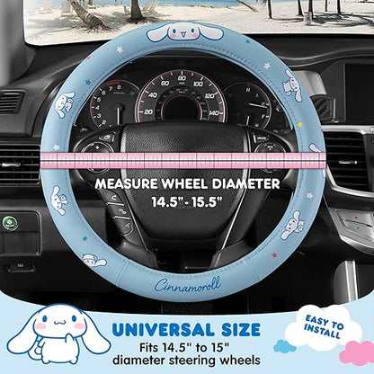 Carbella Cinnamoroll Steering Wheel Cover - Blue