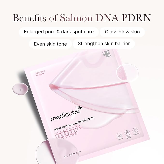 [MEDICUBE] PDRN Pink Collagen Gel Mask 28g * 4ea