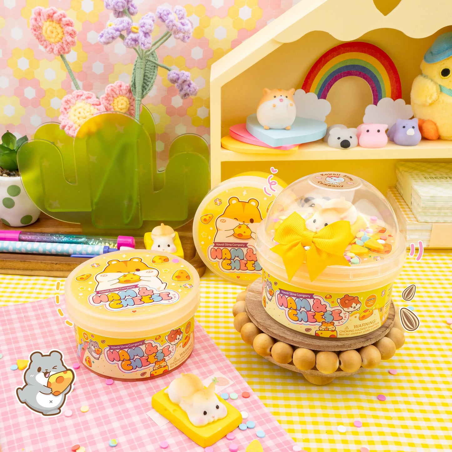 Ham & Cheese Glossy Signature Dome™ Slime