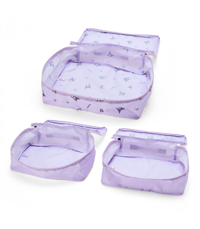 Sanrio Travel Pouch Set of 3 Kuromi