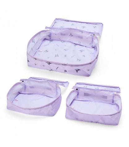 Sanrio Travel Pouch Set of 3 Kuromi