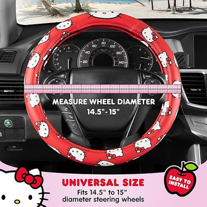 Carbella Hello Kitty Steering Wheel Cover - Red