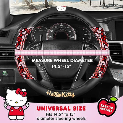 Carbella Hello Kitty Steering Wheel Cover - Bows