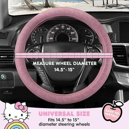 Carbella Hello Kitty Steering Wheel Cover - Pink
