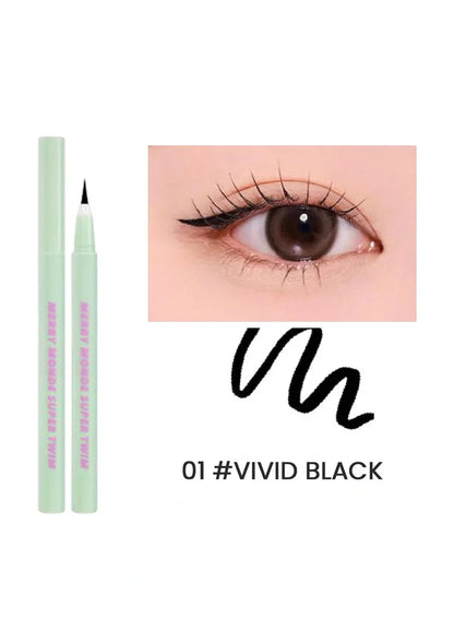[Merrymonde] Super Twim Pen Eyeliner (01 Vivid Black)