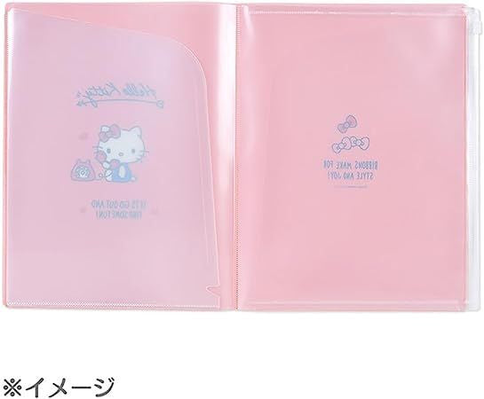 Sanrio Clear File with Fastener Pocket - Kuromi