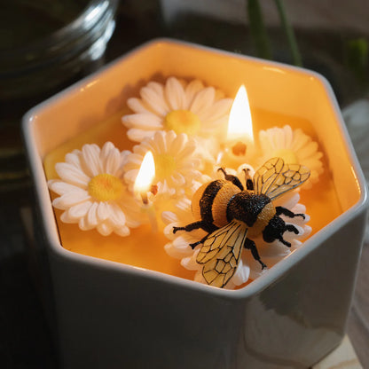 Daisy Beehive Candle