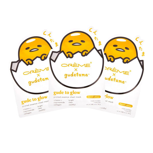 [The Crème Shop] Gudetama | Gude To Glow Sheet Mask (3 Pack)