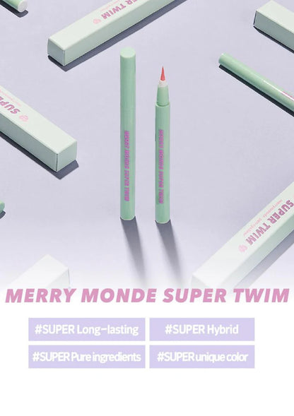 [Merrymonde] Super Twim Pen Eyeliner (01 Vivid Black)