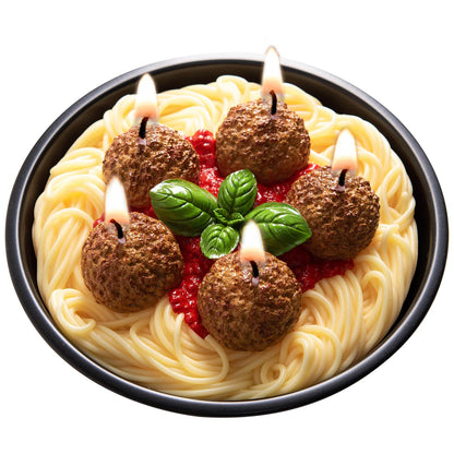 Spaghetti and Meatballs Candle