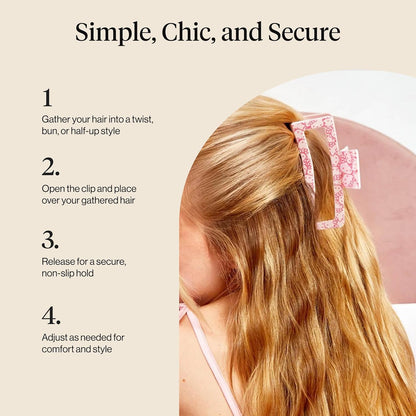 Hello Kitty x Kitsch Recycled Jumbo Open ClawClip-Pink Kitty