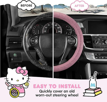 Carbella Hello Kitty Steering Wheel Cover - Pink