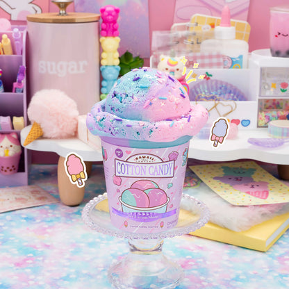 Cotton Candy Scented Ice Cream Pint Slime