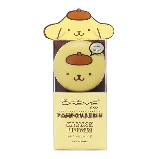 [The Crème Shop] Pompompurin | Macaron Lip Balm (Caramel Pudding)