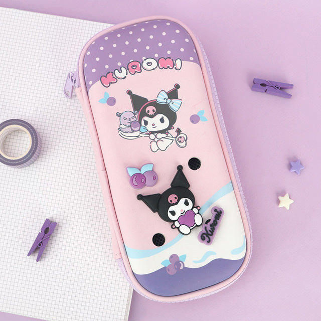 Sanrio Pencil Case wide EVA pouch - Kuromi
