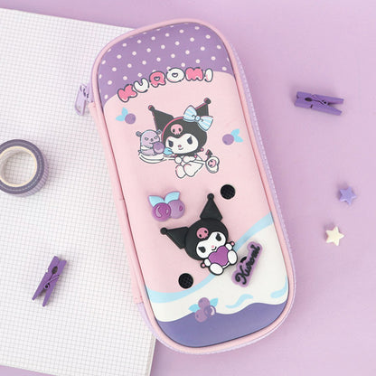 Sanrio Pencil Case wide EVA pouch - Kuromi