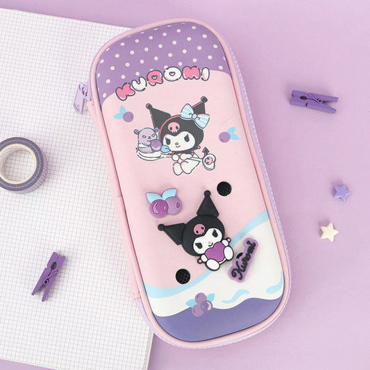 Sanrio Pencil Case wide EVA pouch - Kuromi