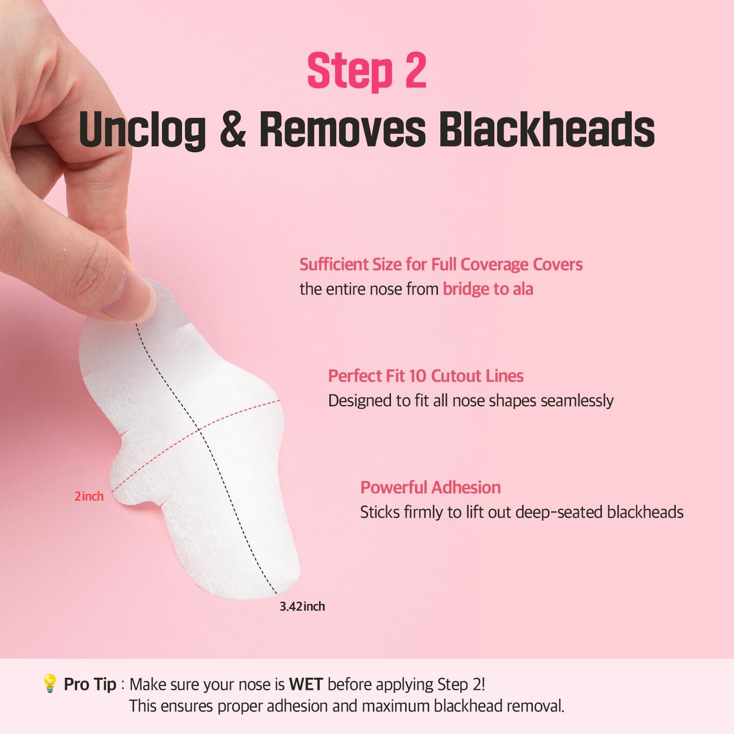MeFactory 3-Step Blackhead Remover Nose Strips 3 Count