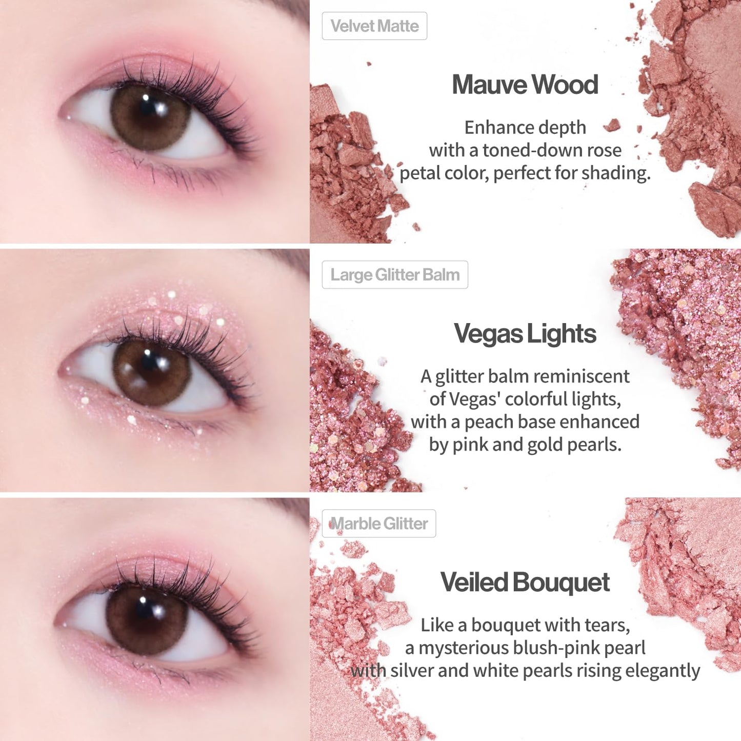 [Unleashia] Glitterpedia Eyeshadow Palette (05 All of Dusty Rose)