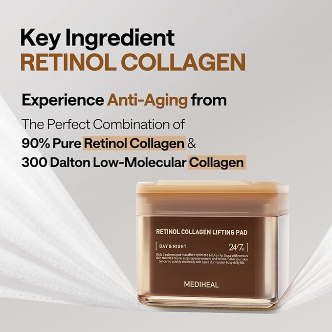 [MEDIHEAL] Retinol Collagen Lifting Toner Pads 100pads