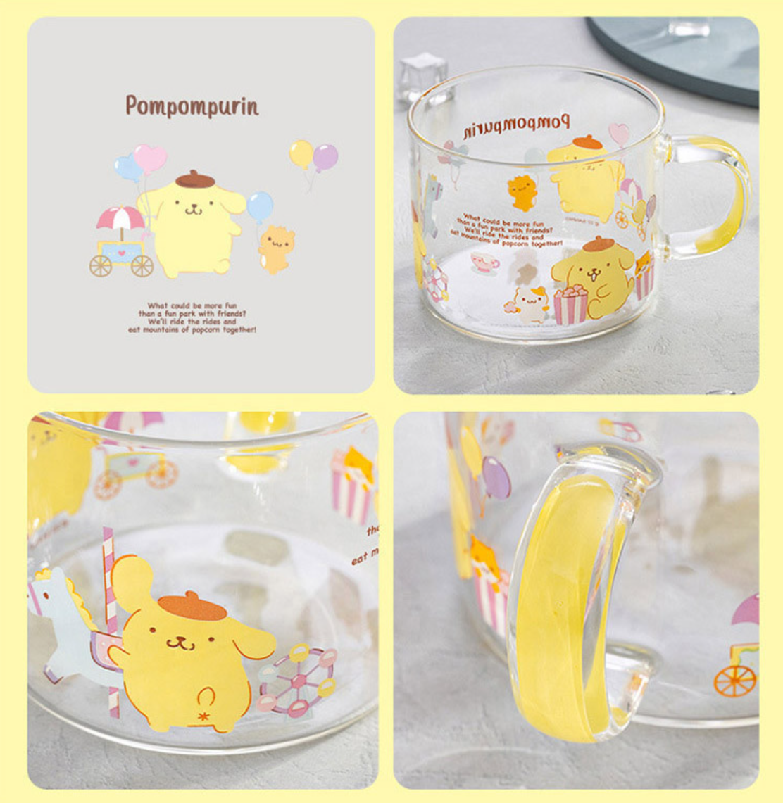 Sanrio Glass Mug Cup