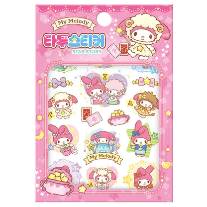 My Melody Star Story Tattoo Sticker