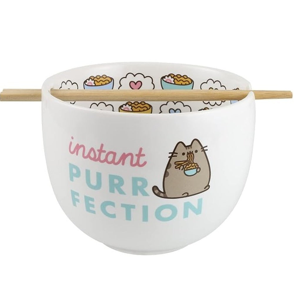 Pusheen Ramen Bowl and Chopsticks Set