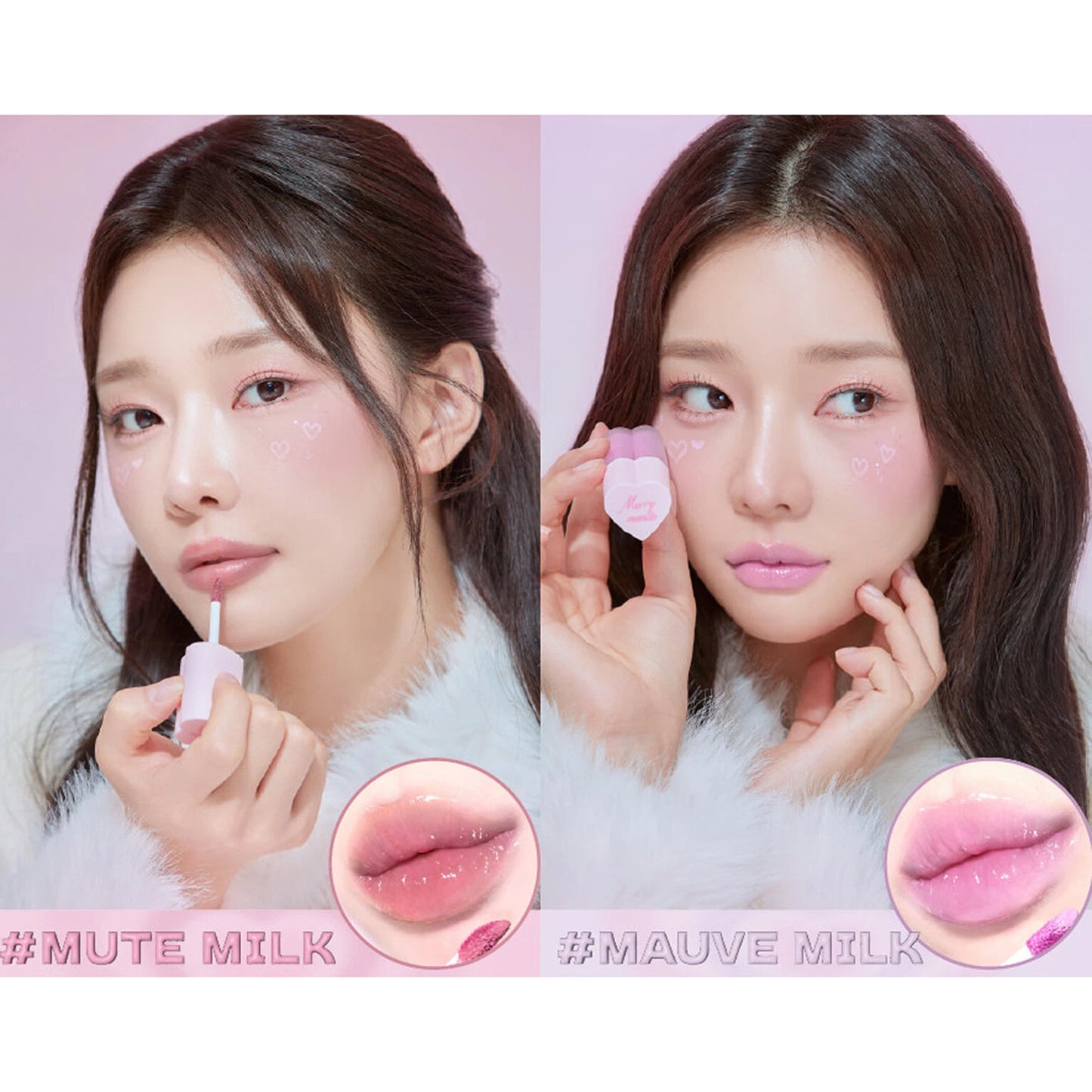 [Merrymonde] Milk Heart Tint Lip and Cheek (03 Mute Milk)