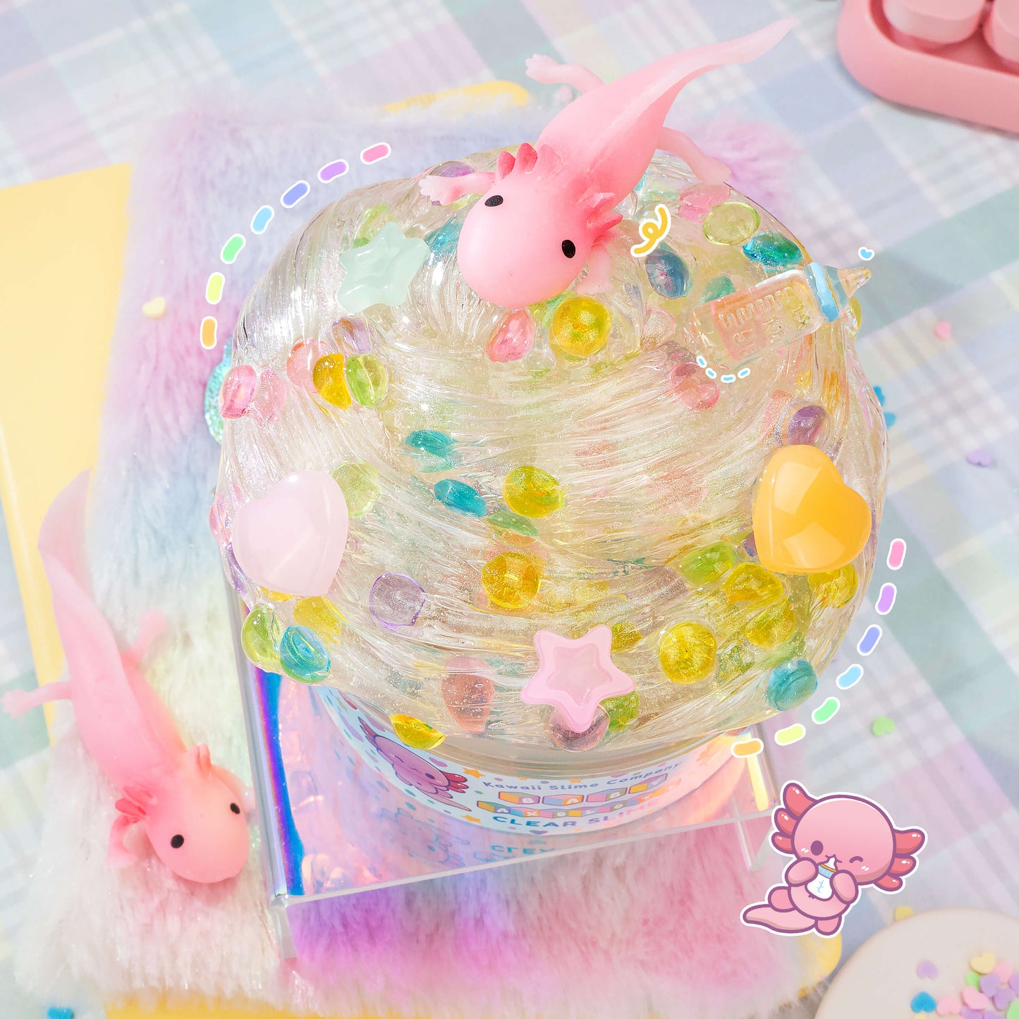 Baby Axolotl Clear Signature Dome™ Slime