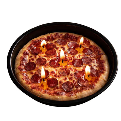 Pepperoni Pizza Candle