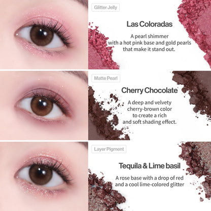 [Unleashia] Glitterpedia Eyeshadow Palette (05 All of Dusty Rose)