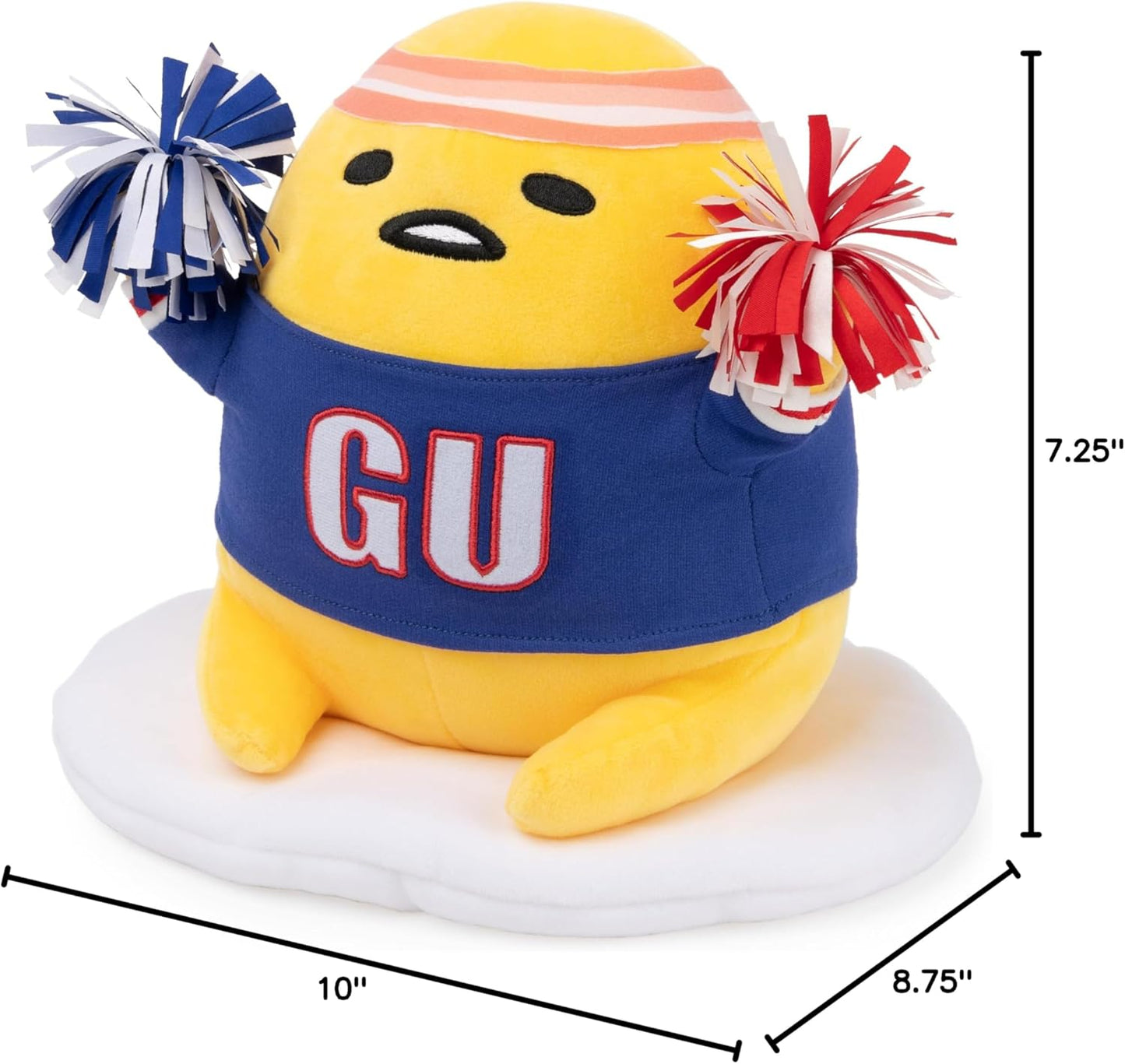 GUND Sanrio Gudetama The Lazy Egg Stuffed Animal, Sporty Gudetama Plush Toy