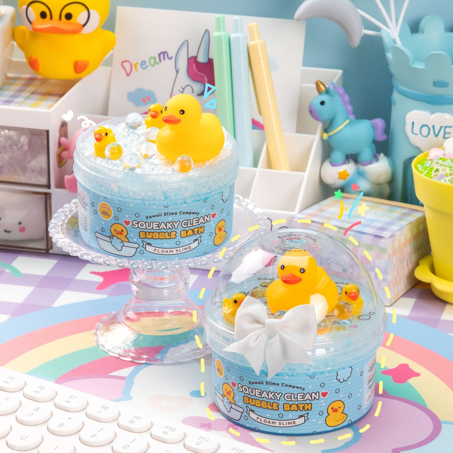 Squeaky Clean Bubble Bath Floam Signature Dome™ Slime