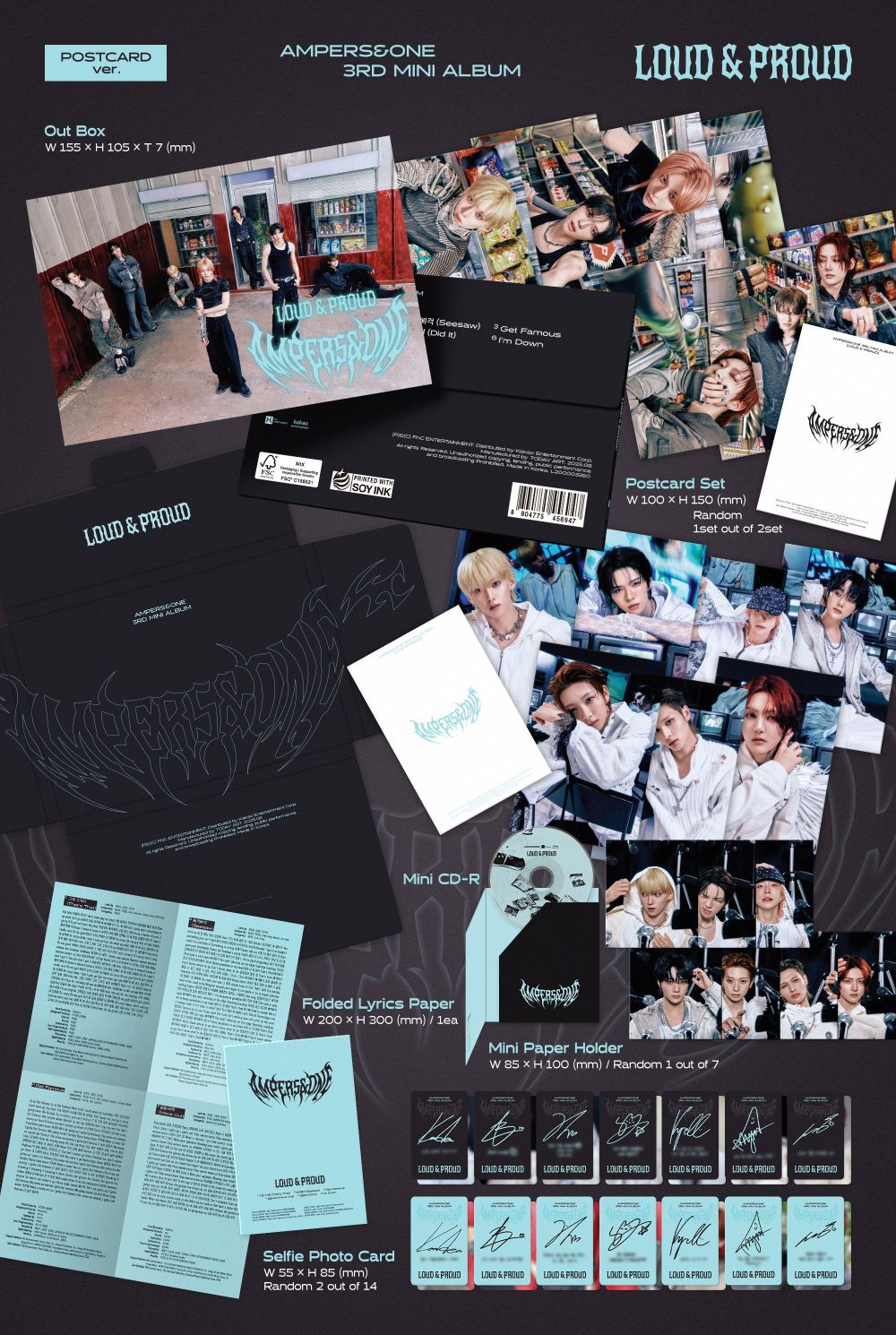 [AMPERS&ONE] LOUD & PROUD (POSTCARD ver.)