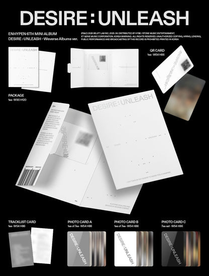 [ENHYPEN] DESIRE : UNLEASH (Weverse Albums ver.)
