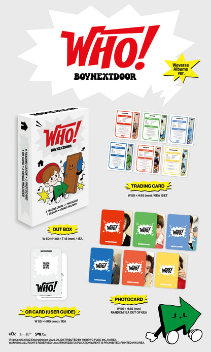 [BOYNEXTDOOR] WHO! (Weverse Albums ver.)