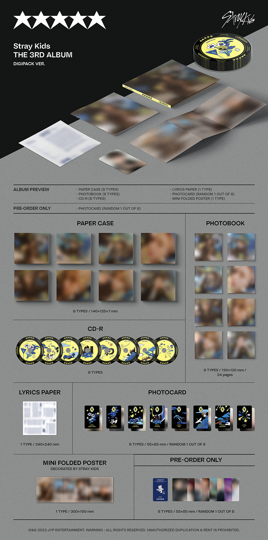 [Stray Kids] ★★★★★ (5-STAR) (DIGIPACK VER.)