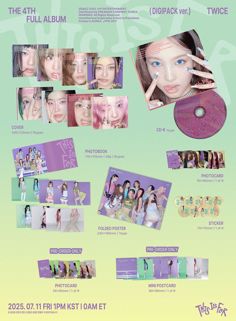 [TWICE] THIS IS FOR (DIGIPACK ver.)