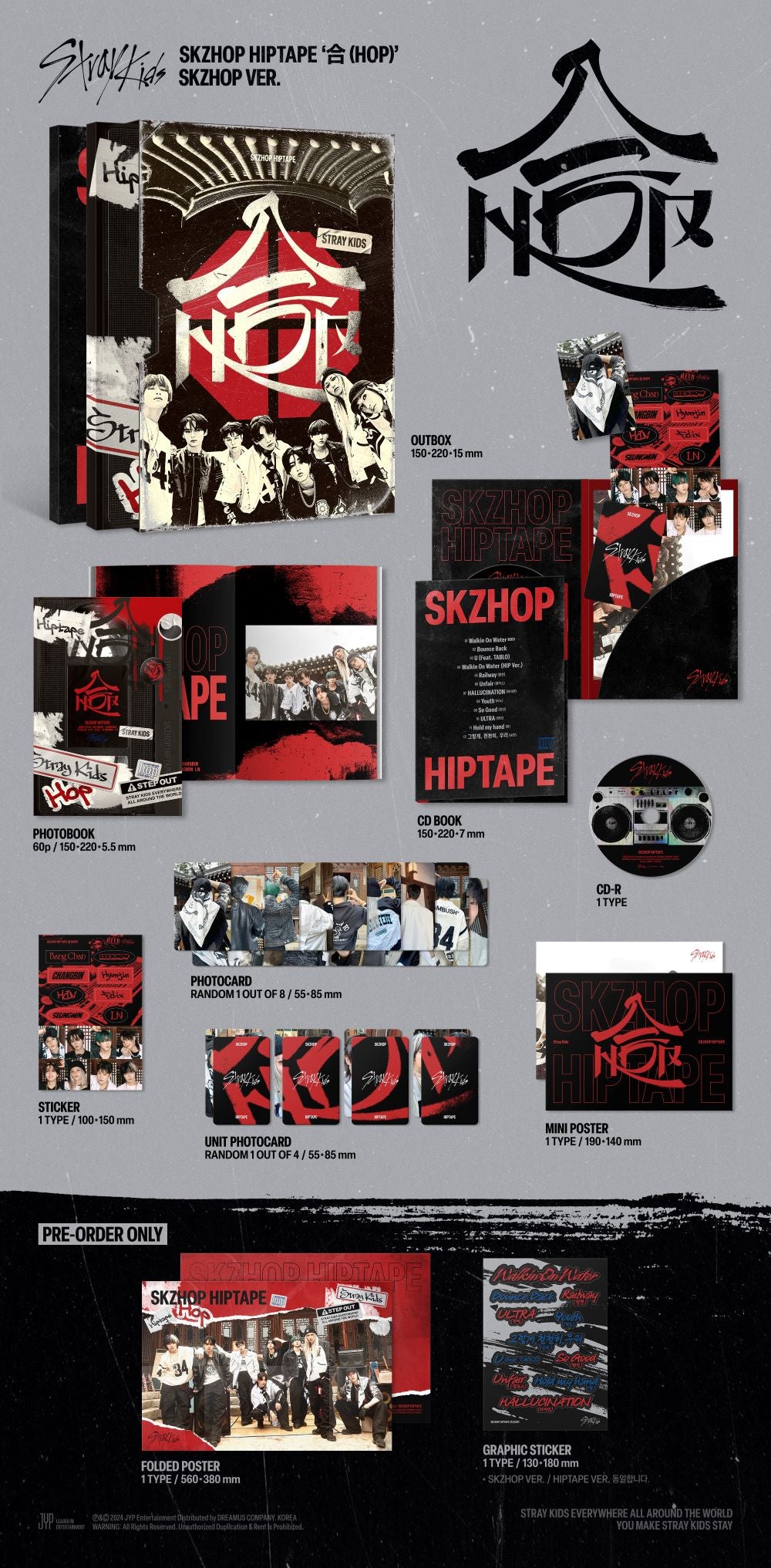 [Stray Kids] SKZHOP HIPTAPE ‘合 (HOP)’ (SKZHOP VER.)
