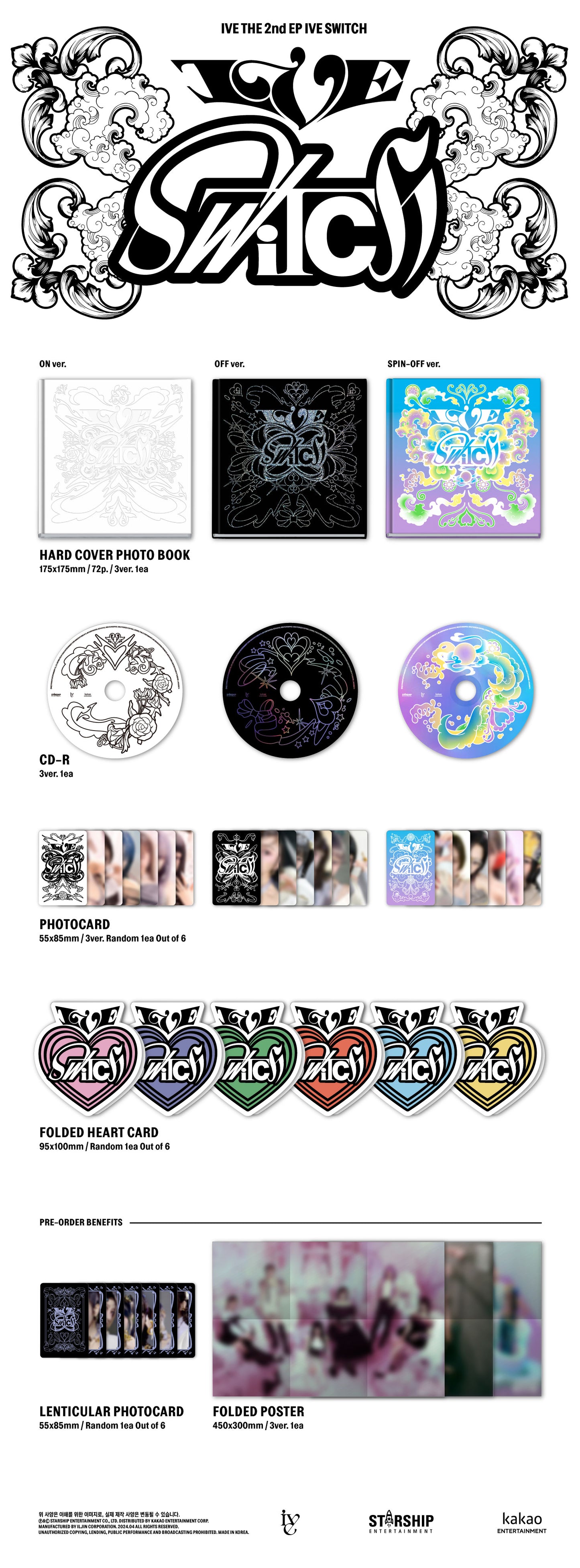 [IVE] IVE SWITCH (ON ver. / OFF ver. / SPIN-OFF ver. / LOVED IVE ver.)