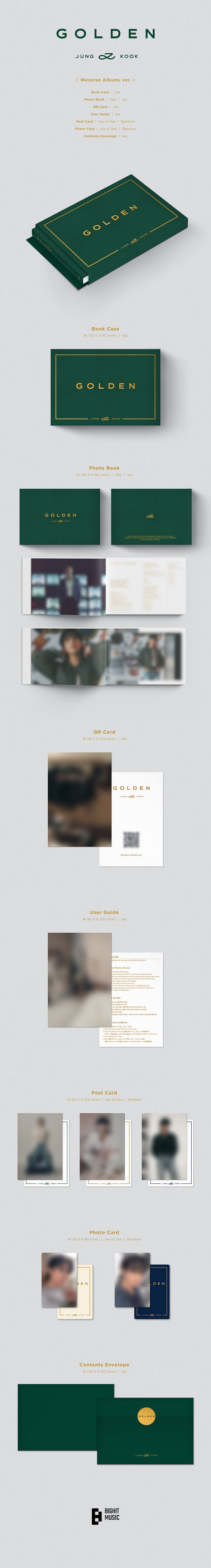 [Jung Kook] GOLDEN (Weverse Albums ver.)