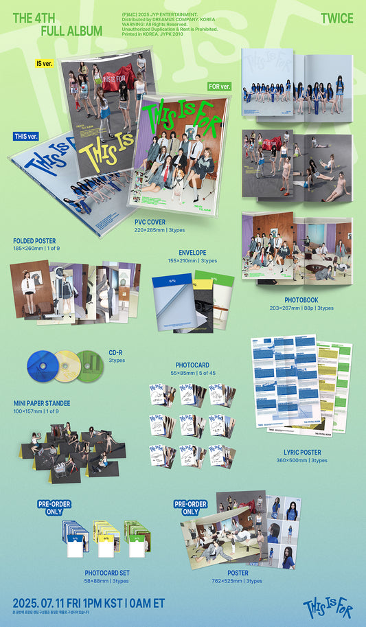 [TWICE] THIS IS FOR (THIS ver. / IS ver. / FOR ver.)