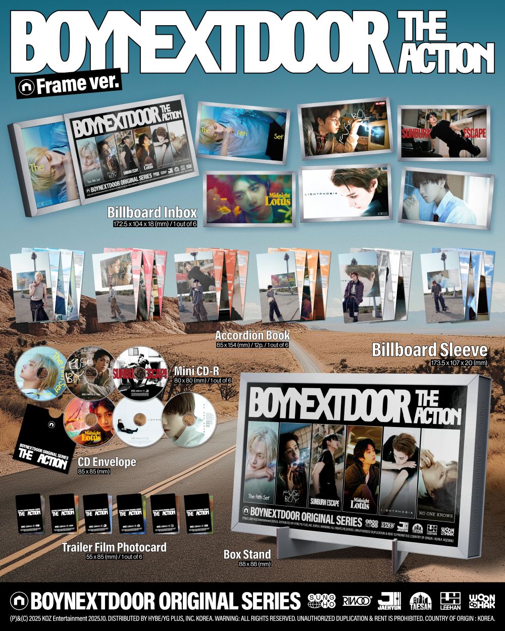 [BOYNEXTDOOR] The Action (Frame ver.)