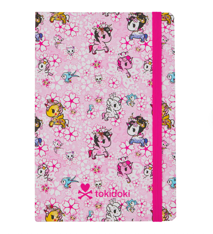 Tokidoki Perfect Bound Wood Free Paper Notebook - Sakura Pink