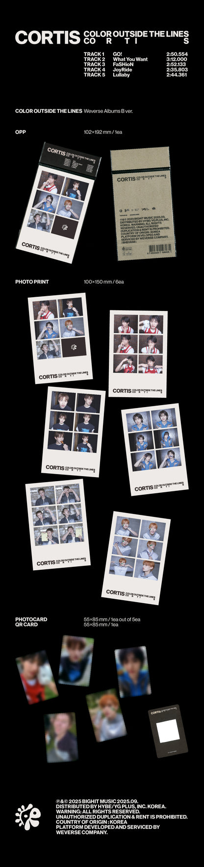 [CORTIS] COLOR OUTSIDE THE LINES (Weverse Albums ver.)
