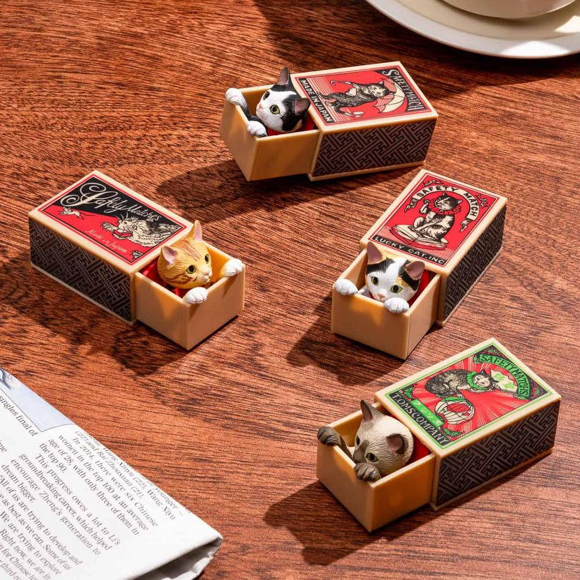 Clever Idiots Inc. Cat Peek Matchbox Collection 1Pc Random Blind Box
