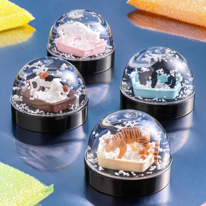 Clever Idiots Inc. Cat Litter Snow Globe 1Pc Random Blind Box