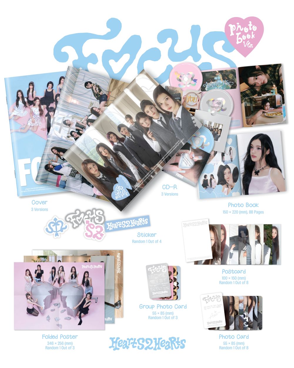 [Hearts2Hearts] FOCUS (Photobook Ver.)