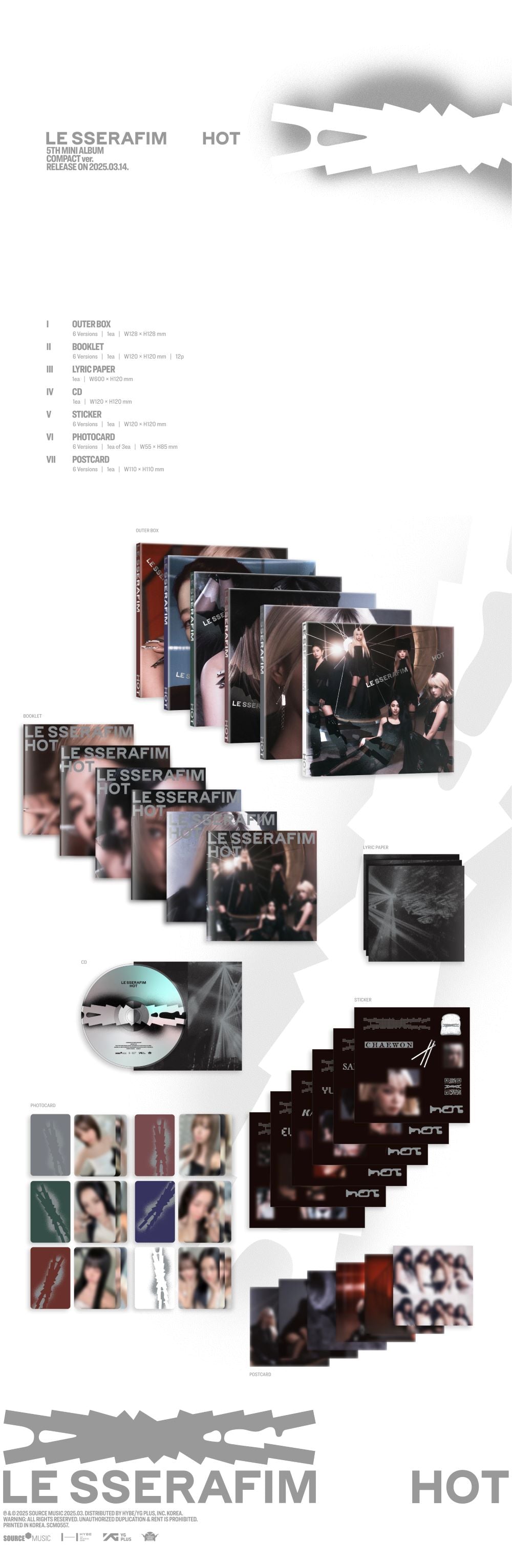 [LE SSERAFIM] HOT (COMPACT ver.)