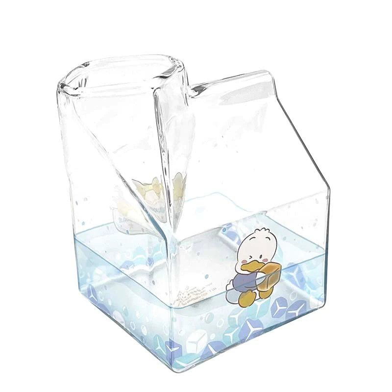 Sanrio Milk Carton Shaped Cup - Ahiru no Pekkle
